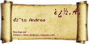 Áts Andrea névjegykártya